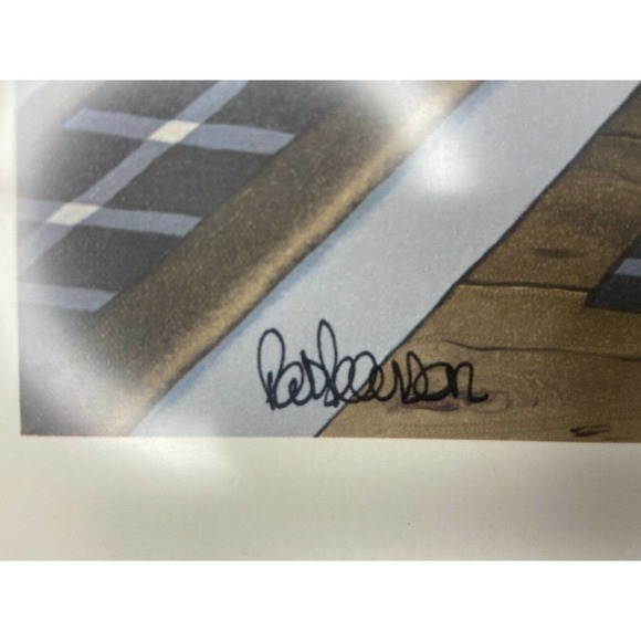 1987 Print Art "Homebodies" By Pat Pearson Signed Framed In Good Condition - Picture 4 of 5